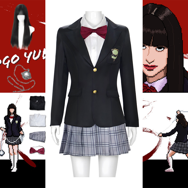 Formal Skirt - ชุดคอสเพลย์ฮาโลวีน โกโกะ ยูบาริ ชุดยูนิฟอร์มสีดำจากภาพยนตร์ 'คิลล์บิล' ชุดบิล