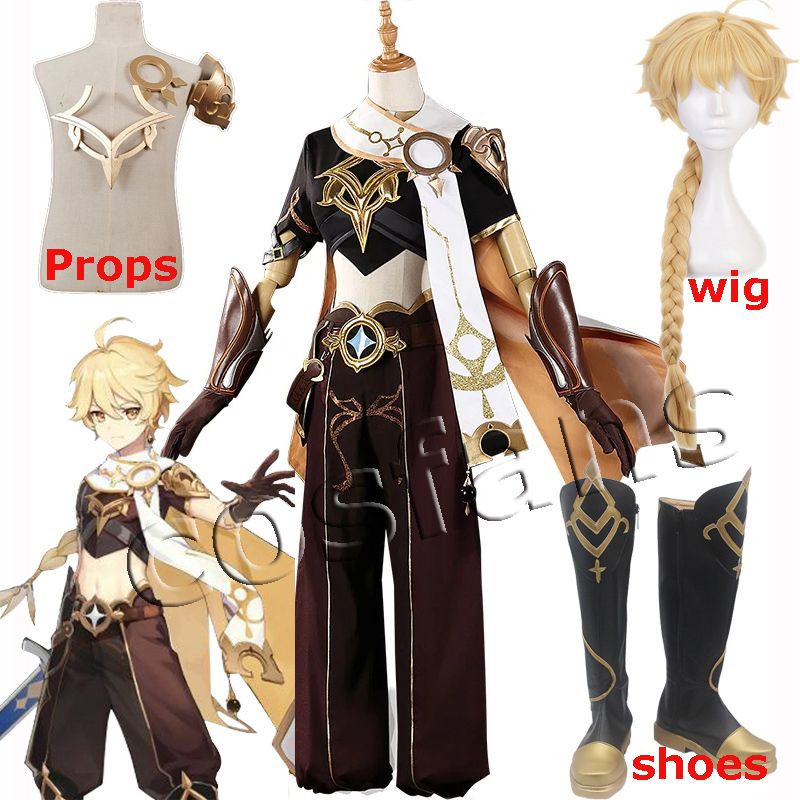 Womens Suit - 2020 Genshin Impact Traveler Aether เกมชุด