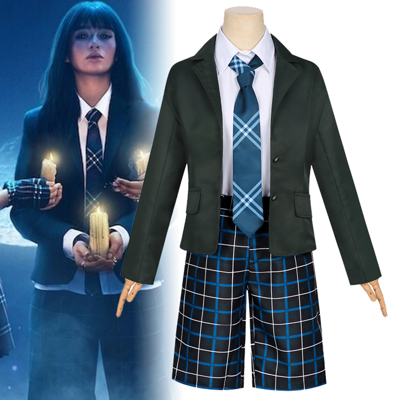 Womens Blazer - ชุดคอสเพลย์ Coven Academy Briar เครื่องแบบนักเรียน ชุดแม่ม่าย