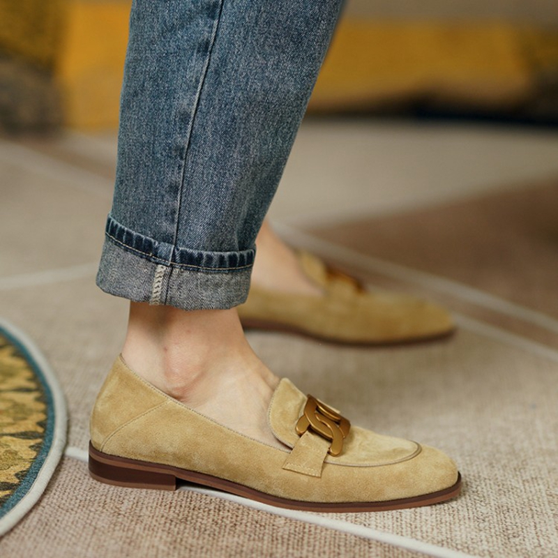 หนังนิ่มหนังผู้หญิง Loafers ฤด - Womens Heels บทวิจารณ์และราคา