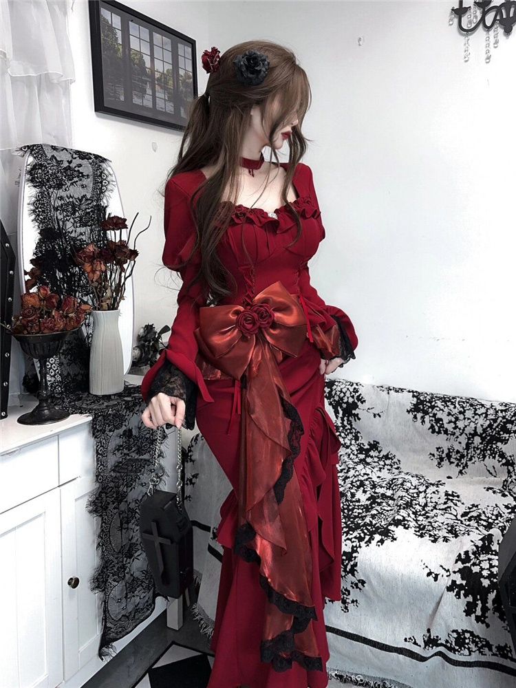 ฤดูใบไม้ผลิสีแดงชุดวินเทจผู้หญ - Women'S Red Formal Wear บทวิจารณ์และราคา