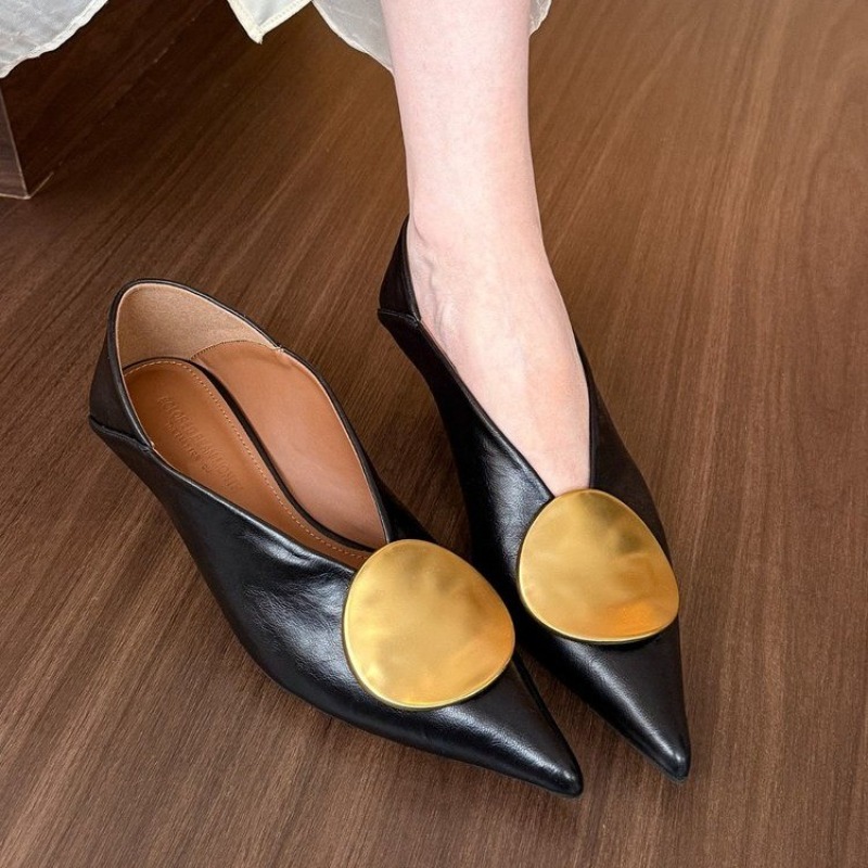 รองเท้าส้นแบนแบบสวมหัวแหลมสำหร - Womens Heels บทวิจารณ์และราคา