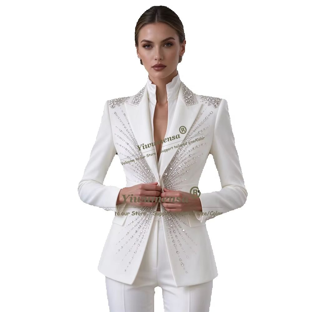 ชุดกางเกงสตรีหรูหราสำหรับแขกงา - Womens Blazer บทวิจารณ์และราคา