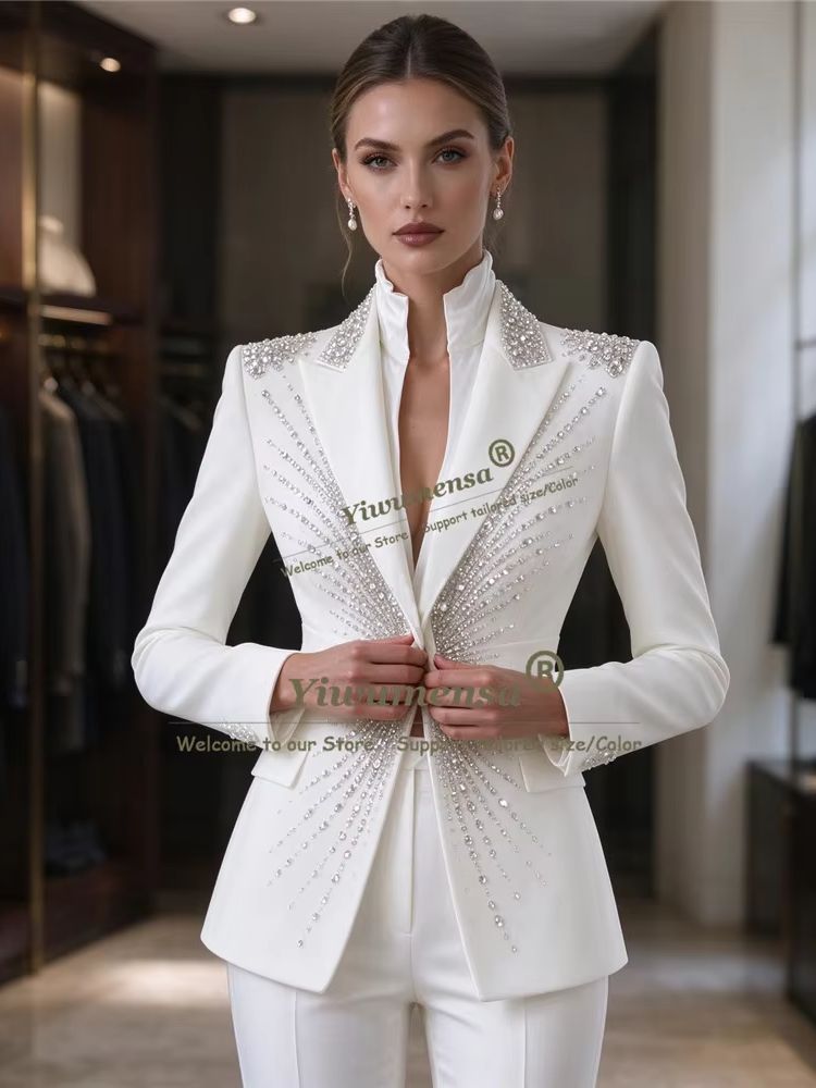ชุดกางเกงสตรีหรูหราสำหรับแขกงา - Womens Blazer บทวิจารณ์และราคา