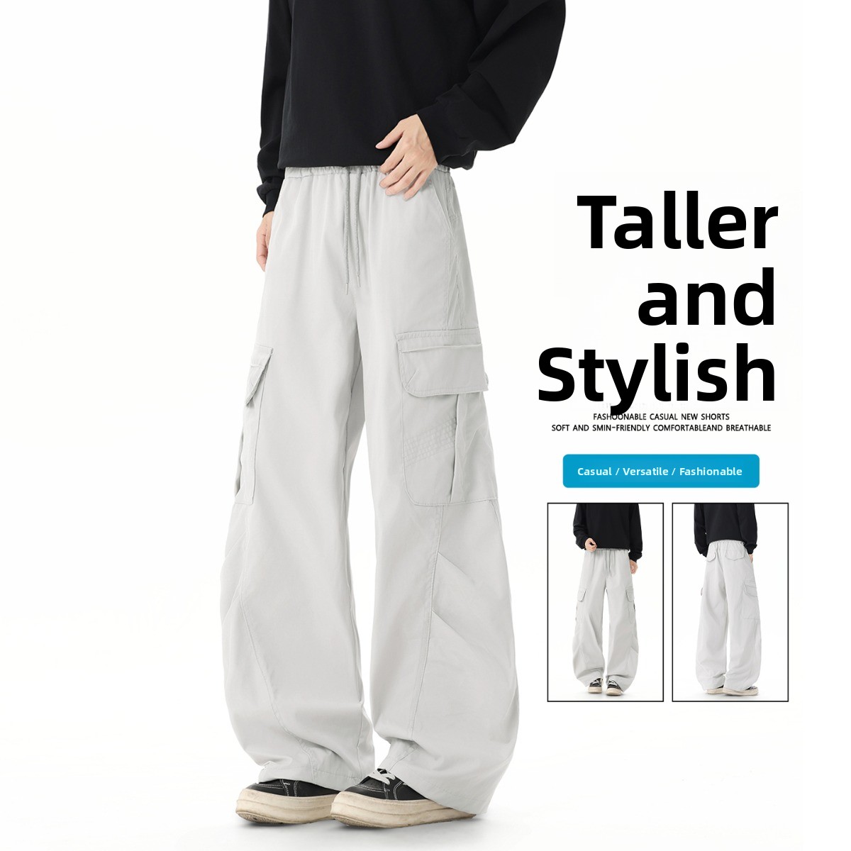 กางเกงวอร์มกีฬาทรงสวย 3D สำหรั - Tailored Trouser Wide บทวิจารณ์และราคา