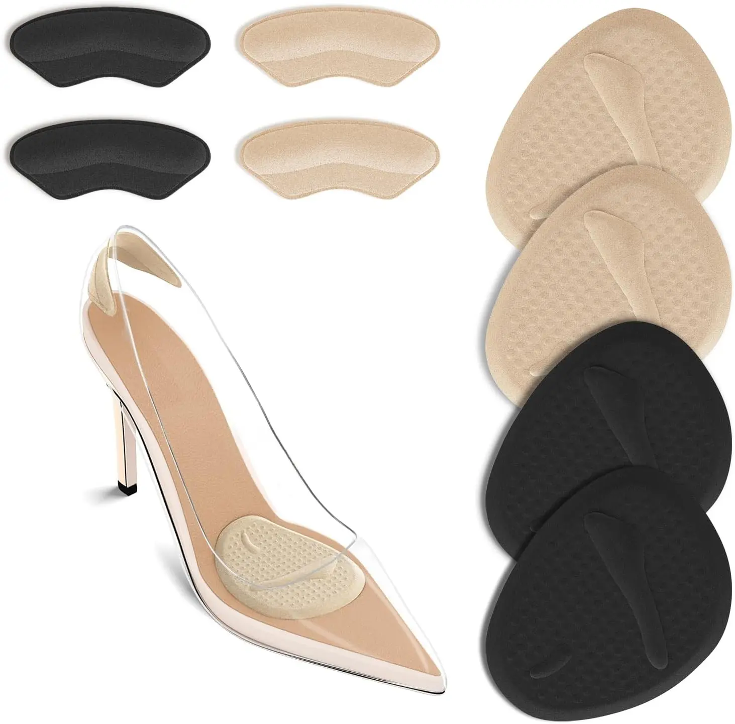 แผ่นรองส้นเท้า 2 ชุด, แผ่นรองฝ - Womens Heels บทวิจารณ์และราคา
