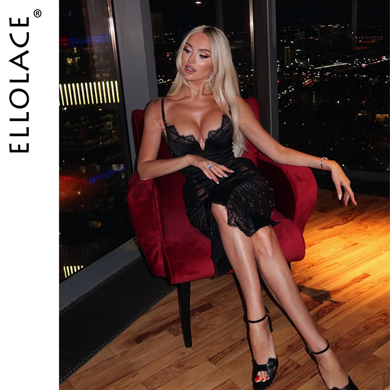 ชุดชั้นในพรีเมียม Ellolace สำห - Lace Dress บทวิจารณ์และราคา