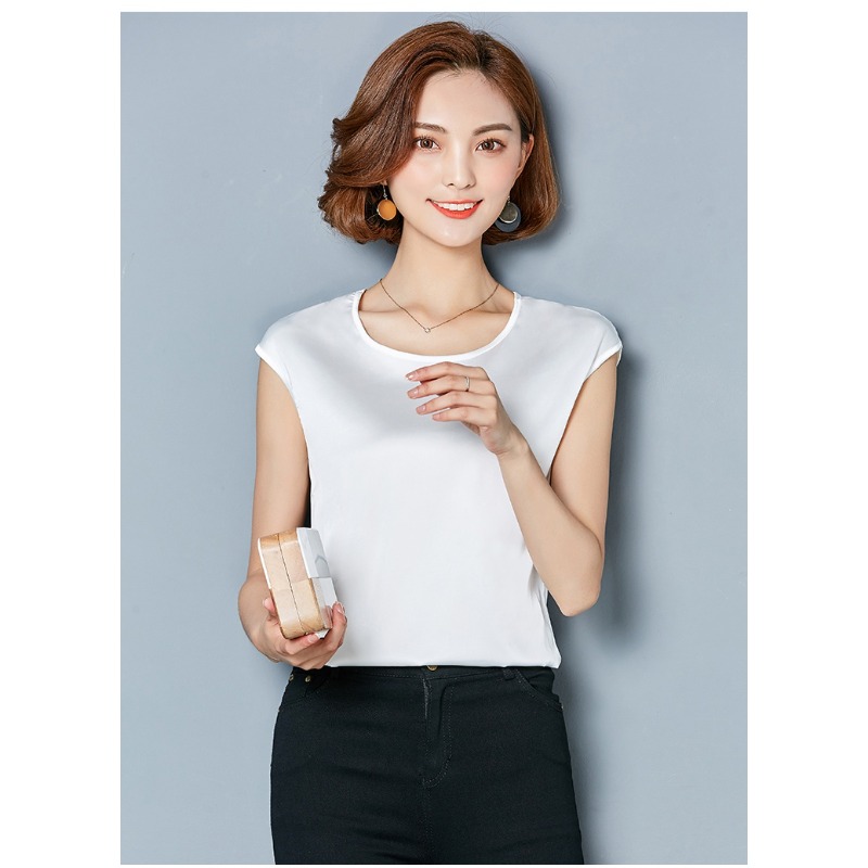 เสื้อกั๊กผ้าไหมเซ็กซี่สำหรับผู - Silk Blouse บทวิจารณ์และราคา