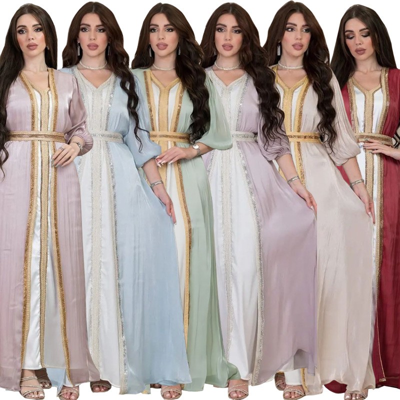 ชุดเดรสเลื่อมสีลาเวนเดอร์ คอวี - Evening Gown บทวิจารณ์และราคา
